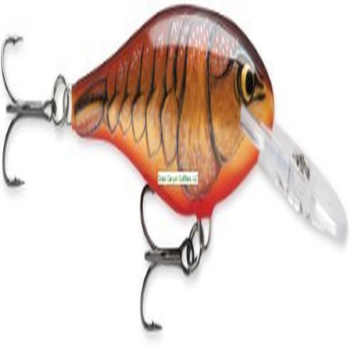 Rapala SR07-DCW Shad Rap 2.75 in. Hard Bait, Dark Brown Crawdad