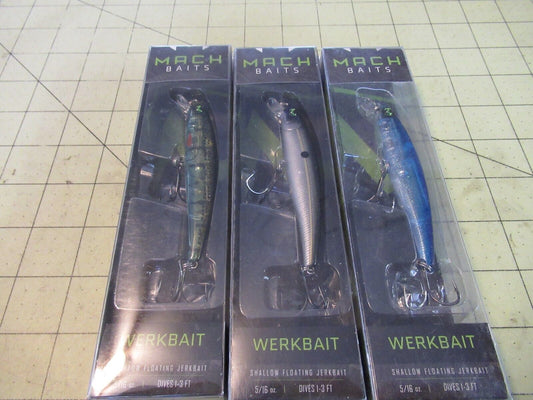 Mach Werkbait Shallow Diving Crankbait 5/16 oz Crystal Shad
