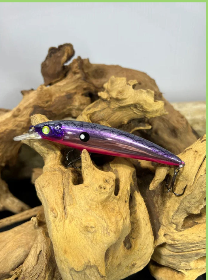 4.33 Jerkbait Purple Pink Shinner
