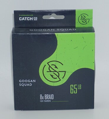 Googan Squad Braided Line 30lb 125yd Green 8x