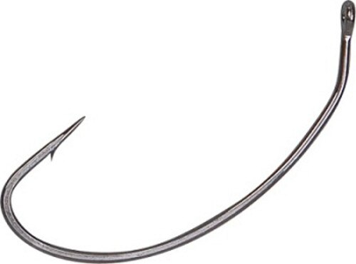 OWNER Super Wide Gap Hook, Black, Size 4/0