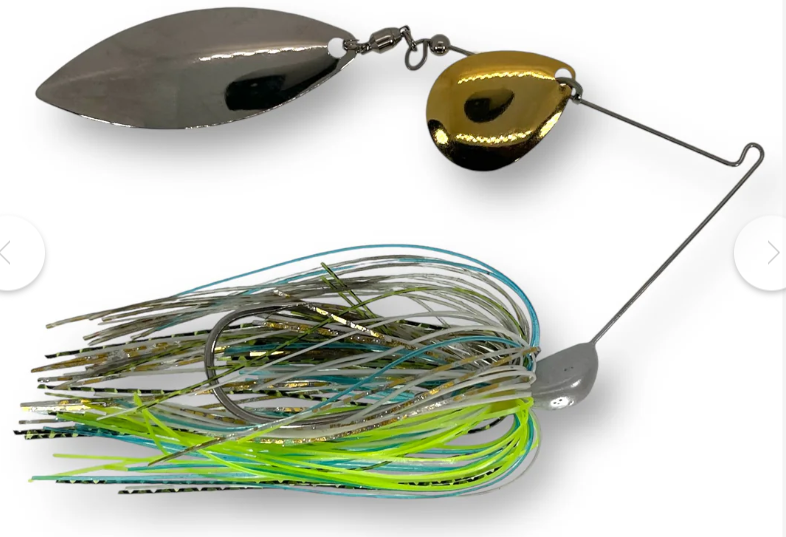 4 oz fishing lures Spinnerbait 3/4 oz Chartreuse Sexy – Georgia Lure