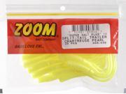 A-Zoom Zoom Split Tail Trailer 4" - Chartreuse Pearl