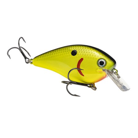 Strike King KVD Squarebill 4.0 Magnum Crankbaits - Black Back Chartreuse