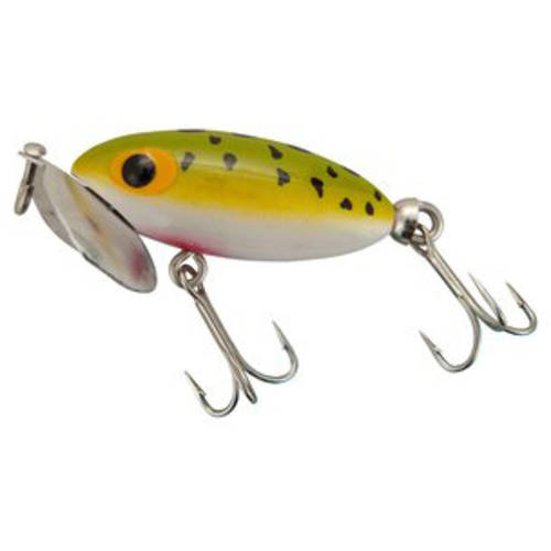Arbogast Jitterbug Clicker 2in Frog White Belly Topwater Baits