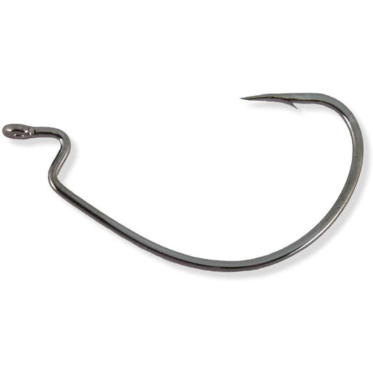 OWNER Super Wide Gap Hook, Black, Size 4/0