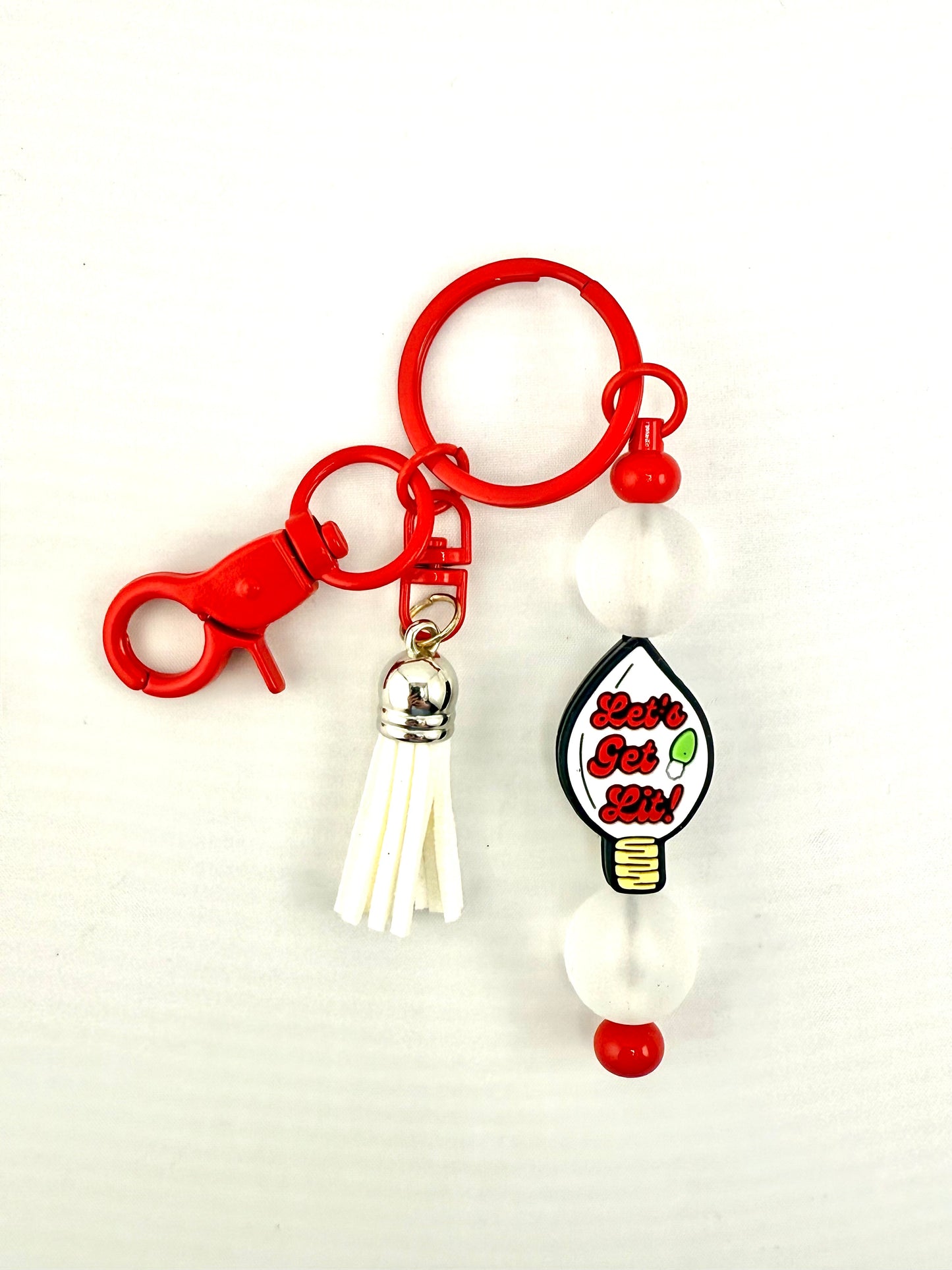 Let’s get lit Christmas keychain