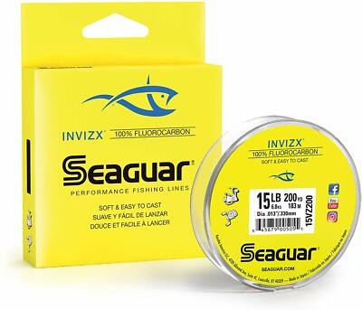 SEAGUAR Invizx Fluorocarbon Line 20-Pounds/200-Yards