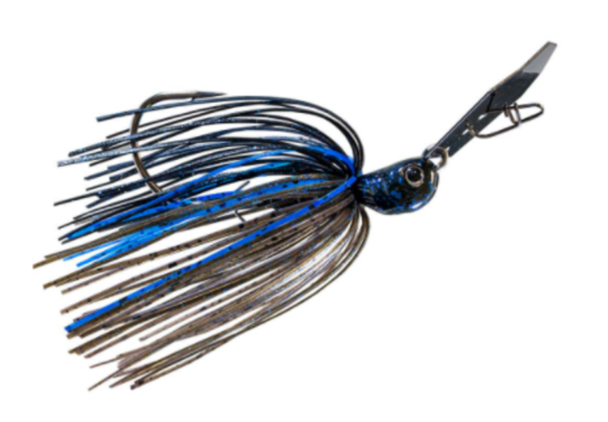 Z-MAN 3/8 Oz Jack Hammer Chatterbait, Bruised Green Pumpkin