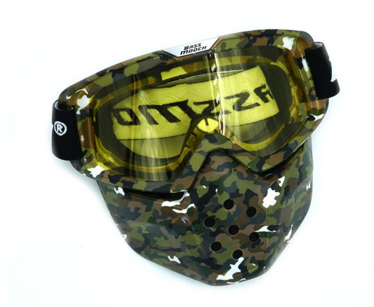 M5 Tournament Face Mask - Green Camo